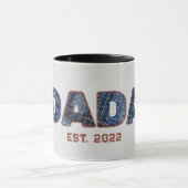 Denim DADA Neues Vater-Geschenk Tasse (Zentrum)