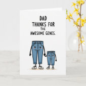 Denim Dads Awesome Genes Tag Karte (Gelbe Blume)
