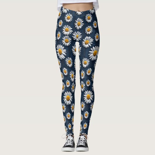 Denim-Daisies Leggings (Vorderseite)