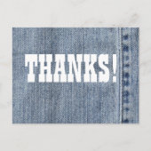 Denim-Dank Postkarte (Vorderseite)