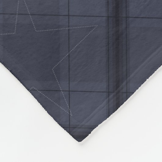 Denim, Denim, Blau, Patchwork Fleecedecke (Ecke)