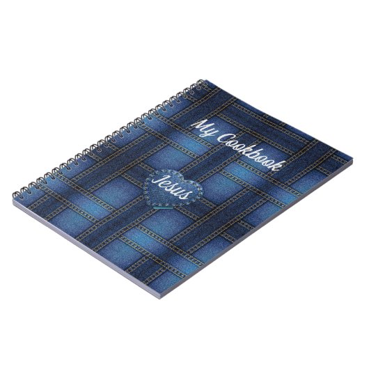 Denim Design Notebook Notizblock (Linke Seite)