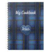Denim Design Notebook Notizblock (Vorderseite)