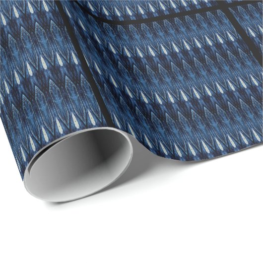 Denim Design Wrapping Paper Geschenkpapier (Rolleneckpunkt)