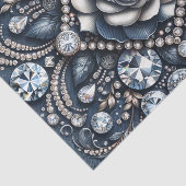 Denim & Diamond Glam Bling Rose Jewels Seidenpapier (Ausschnitt)