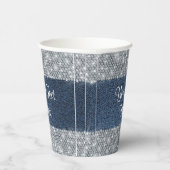 Denim Diamond Party Paper Cups Pappbecher (Rechts)