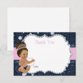 Denim & Diamonds Baby Shower Dankeskarte (Vorne/Hinten)