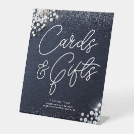 Denim Diamonds Bling Classy Elegant Cards Gifts Sockelschild