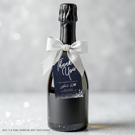 Denim Diamonds Bling Classy Elegant Party Welcome Geschenkanhänger