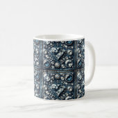 Denim & Diamonds Bling Gemstone Glam Jewels Kaffeetasse (VorderseiteRechts)