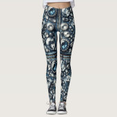 Denim & Diamonds Bling Gemstone Glam Jewels Leggings (Vorderseite)