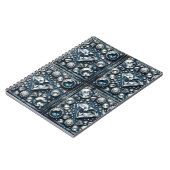 Denim & Diamonds Bling Gemstone Glam Jewels Notizblock (Linke Seite)