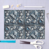 Denim & Diamonds Bling Gemstone Glam Jewels Seidenpapier (Handwerk)