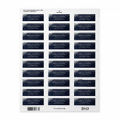 Denim Diamonds Bling Klassisch Elegante Adresse (Vorne)