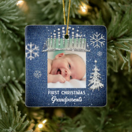 Denim Diamonds First Christmas Tiara GrandelEltern Keramikornament