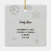 Denim Diamonds First Christmas Tiara GrandelEltern Keramikornament (Rückseite)