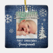 Denim Diamonds First Christmas Tiara GrandelEltern Keramikornament (Vorderseite)