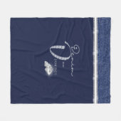 Denim & Diamonds Fleecedecke (Vorderseite (Horizontal))