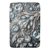 Denim & Diamonds Gemstone Bling Jean Badematte (Vorderseite Vertikal)