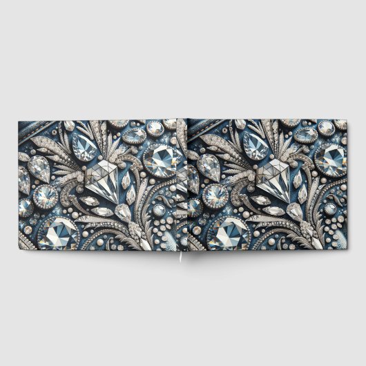 Denim & Diamonds Gemstone Bling Jean Gästebuch (Voll)