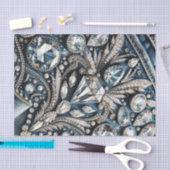 Denim & Diamonds Gemstone Bling Jean Seidenpapier (Handwerk)