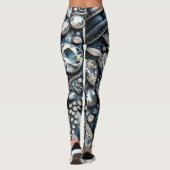 Denim & Diamonds Gemstone Jean Birthday Party Leggings (Rückseite)