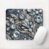 Denim & Diamonds Gemstone Jean Birthday Party Mousepad (Mit Mouse)