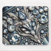 Denim & Diamonds Gemstone Jean Birthday Party Mousepad (Vorne)