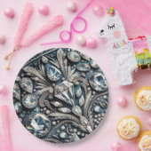 Denim & Diamonds Gemstone Jean Birthday Party Pappteller (Party)