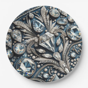 Denim & Diamonds Gemstone Jean Birthday Party Pappteller