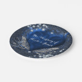 Denim & Diamonds Glam Birthday Party Pappteller (Schrägansicht)