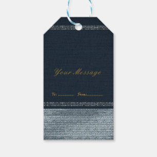 Denim & Diamonds Glam Bling Chic Elegant Geschenk Geschenkanhänger