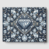 Denim & Diamonds Glam Bling Gästebuch (Rückseite)