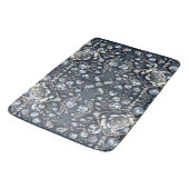 Denim & Diamonds Glam Bling Rose Jewels Badematte (Schrägansicht)