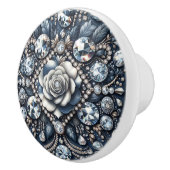 Denim & Diamonds Glam Bling Rose Jewels Keramikknauf (Rechts)