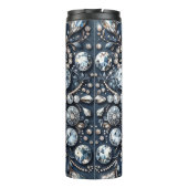 Denim & Diamonds Glam Bling Rose Jewels Thermosbecher (Rückseite)