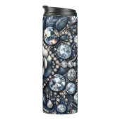 Denim & Diamonds Glam Bling Rose Jewels Thermosbecher (Nach rechts gedreht)