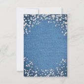 Denim & Diamonds Glam Scattered Bling Tischnummer (Rückseite)