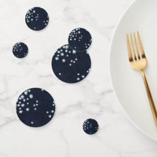 Denim & Diamonds Glam Sparkle Chic Geburtstagspart Konfetti