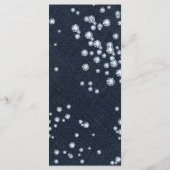 "Denim & Diamonds Glamour Chic Event Menu Card" Menükarte (Rückseite)