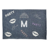 Denim Diamonds Glitzer Personalisiert Teen Girl Gi Kissenbezug (Vorderseite)