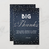 Denim Diamonds Glitzer Rhinestones Chic Big Danke (Vorne/Hinten)