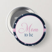 Denim & Diamonds Mom-to-Be Button (Vorne & Hinten)