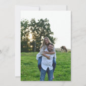 Denim Diamonds Pearls Foto Dusche Einladung (Rückseite)