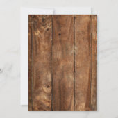 Denim Diamonds Rustic Cowboy Wedding Brautparty Einladung (Rückseite)