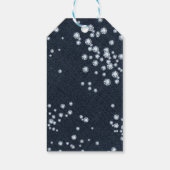 Denim & Diamonds Scattered Bling Gastgeschenk Geschenkanhänger (Rückseite)
