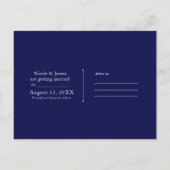 Denim & Diamonds Scattered Bling Save the Date Ankündigungspostkarte (Rückseite)