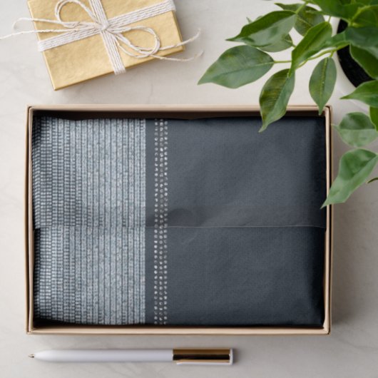 Denim Diamonds Sparkle Glam Monogram Initial Seidenpapier (Geschenk)