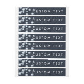 Denim & Diamonds wrap um einladende Labels Rundum-Adressaufkleber (Bogen)