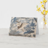 Denim Dolphins Blank Greeting Card Karte (Gelbe Blume)